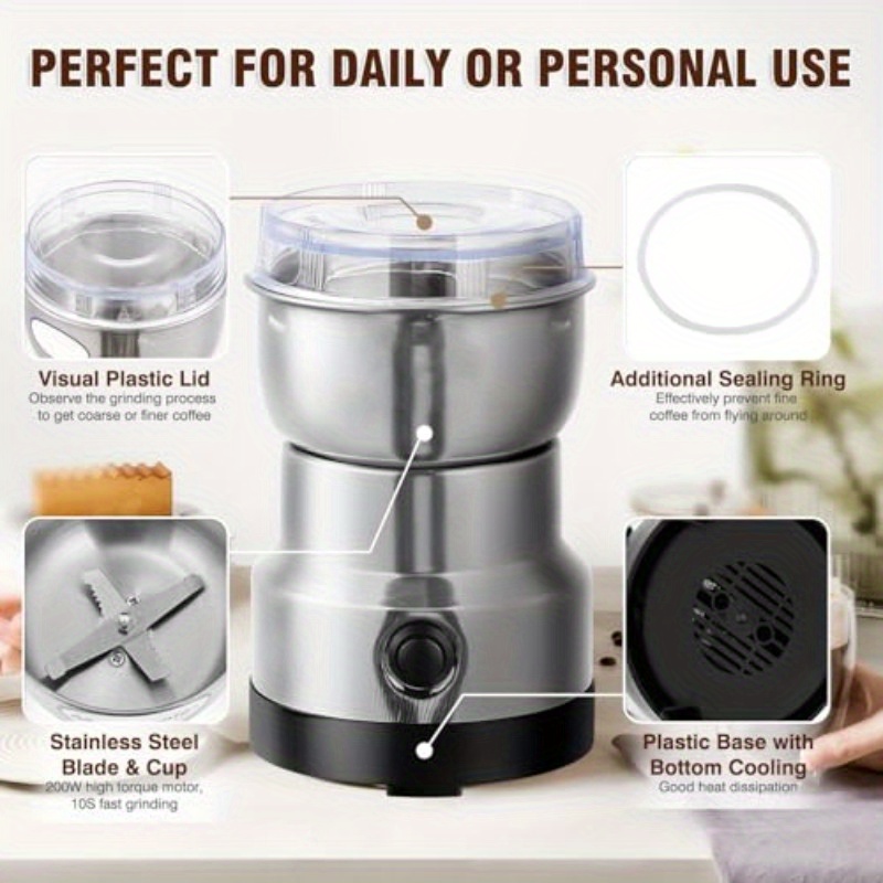 Compact Electric Grinder and Pulverizer - Multi-Functional Ultra-Fine Kitchen view 2
