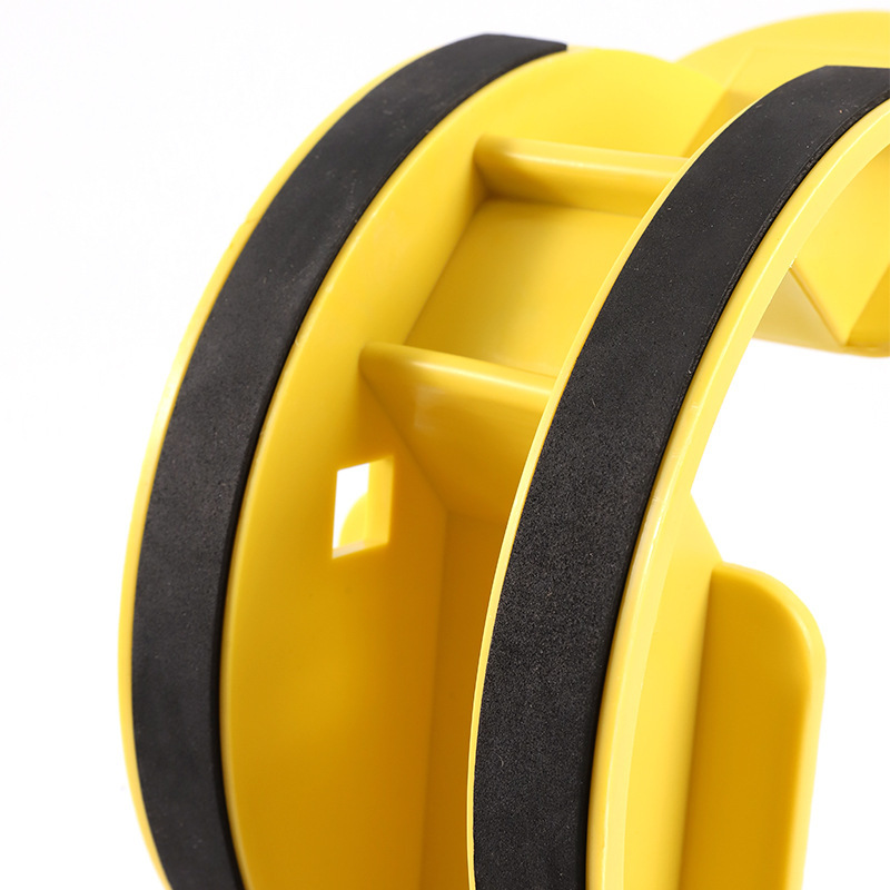 1-Pair Yellow Reinforced Calf Stretcher Slant Board - Professional Non-Slip view 4