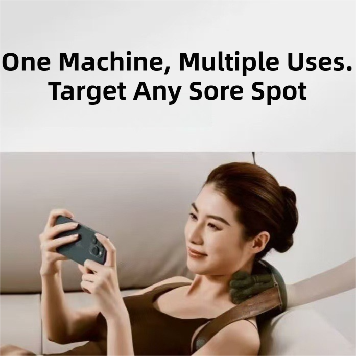 Wireless 4D Bionic 10-Fingers Shoulder & Neck Massager - EMS Micro-current & view 3