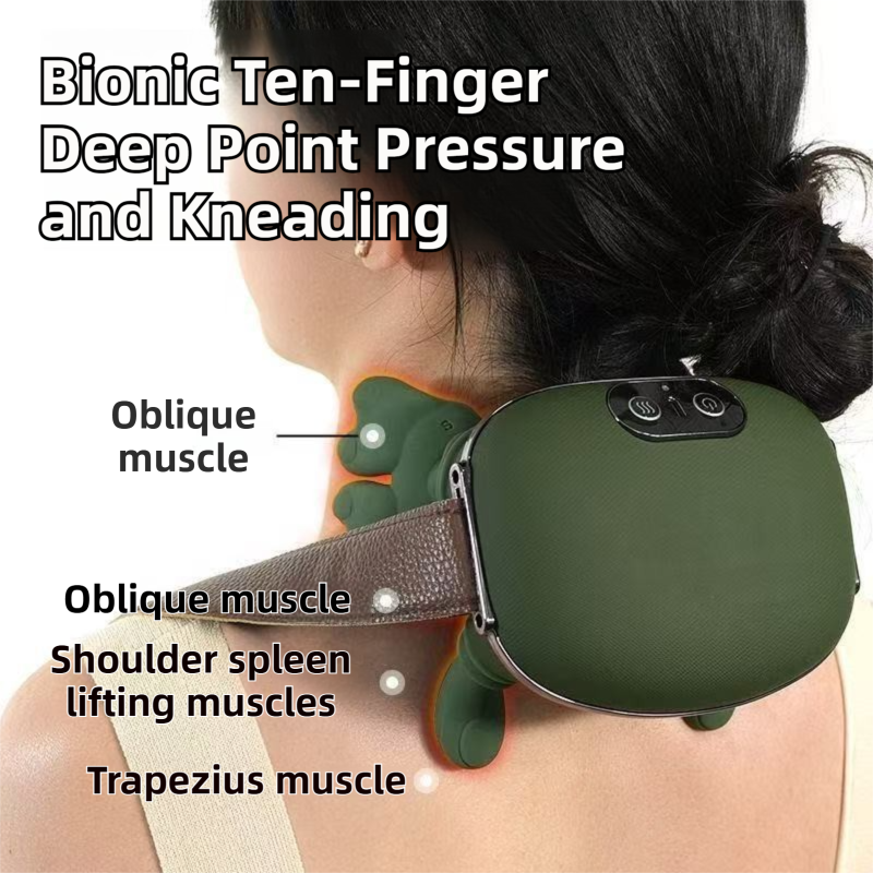 Wireless 4D Bionic 10-Fingers Shoulder & Neck Massager - EMS Micro-current & view 6
