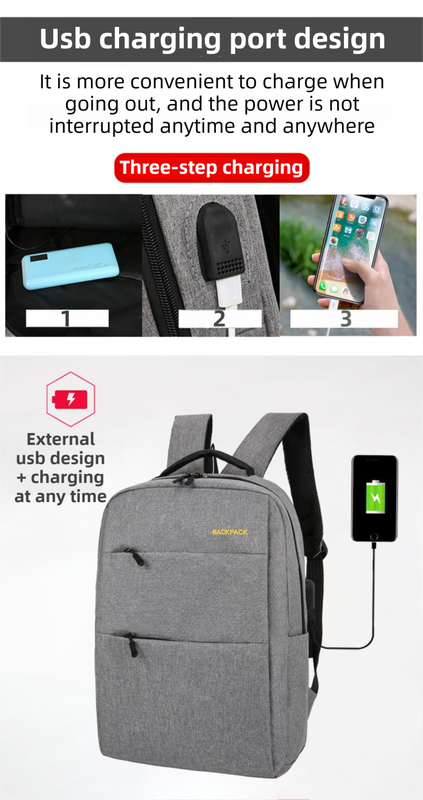 Black 3-PCS Multi-Functional & Lightweight Backpacks Set for Students - Large view 3