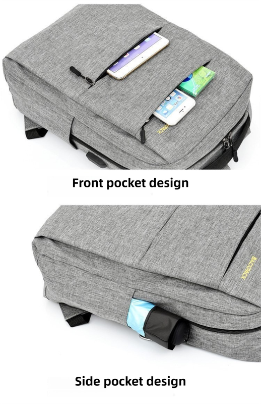Black 3-PCS Multi-Functional & Lightweight Backpacks Set for Students - Large view 6
