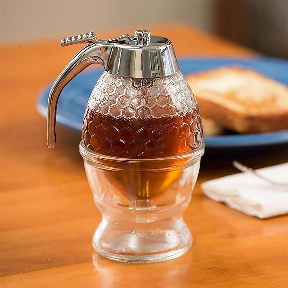200ML No-Drip Press Honey Syrup Jam Dispenser with Bottom Flow Design view 2