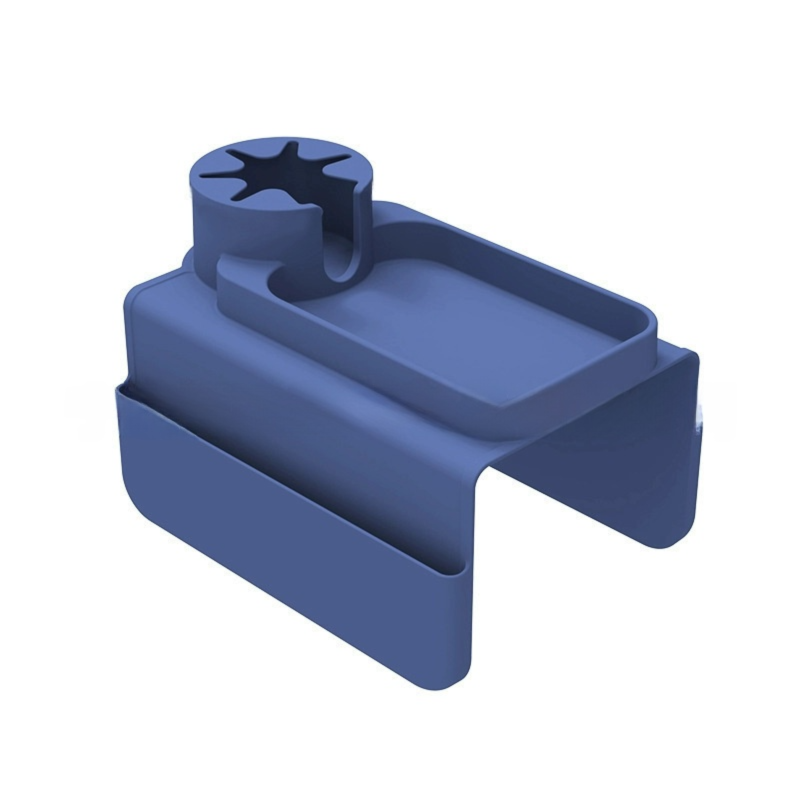 Light Blue Waterproof Silicone Couch Armrest Cup Holder Tray - Non-Slip & — image 1