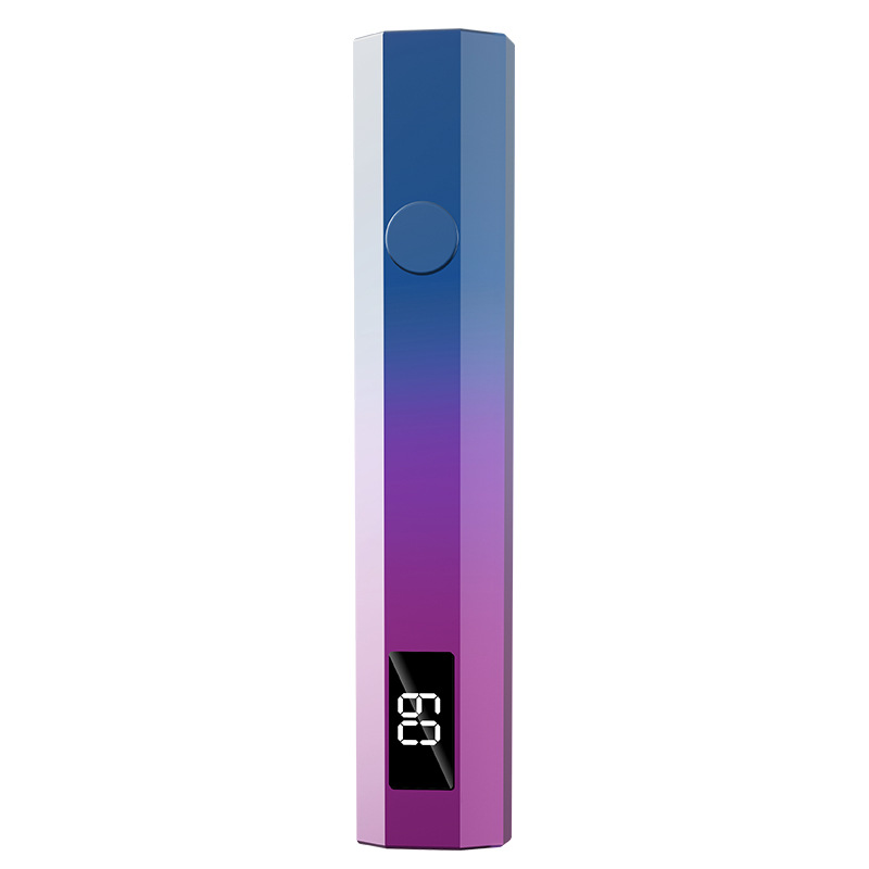 Gradient Purple Mini Handheld LED/UV Manicure Light with Digital Display