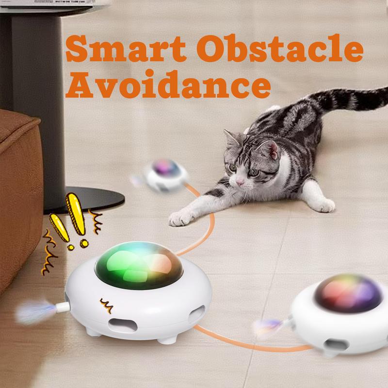 Smart Electric UFO Automatic Cat Toy - Self-Playing Teaser with 5 Rotating view 5