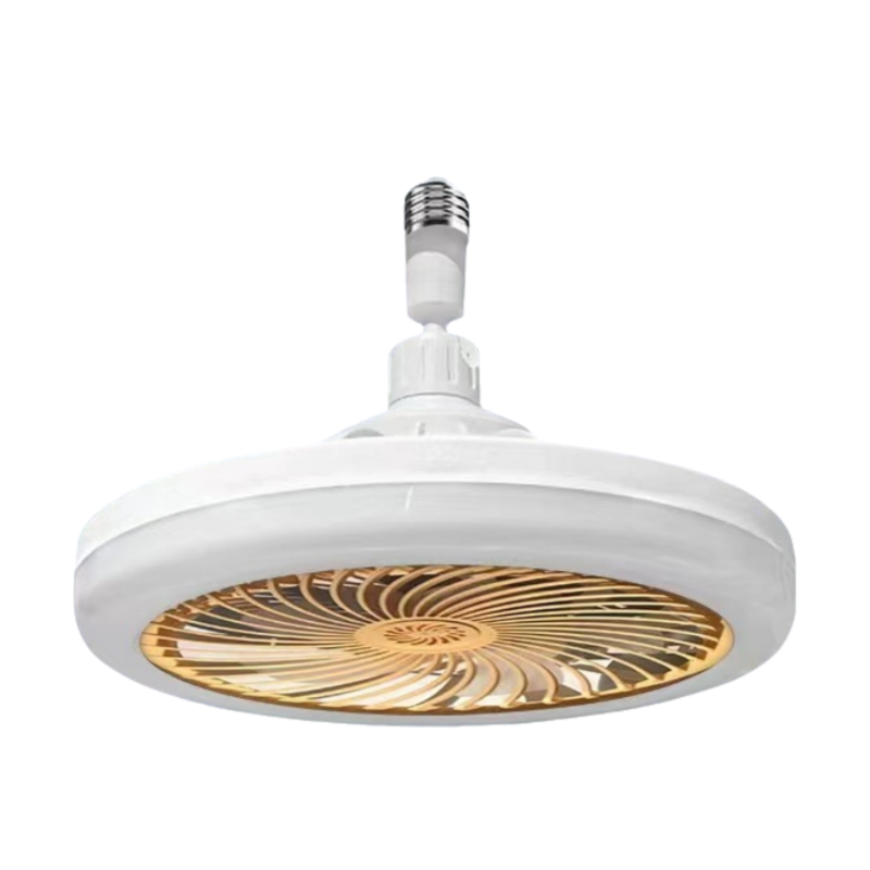 Yellow Quiet Remote LED Ceiling Fan Light with Aromatherapy Slot and Removable