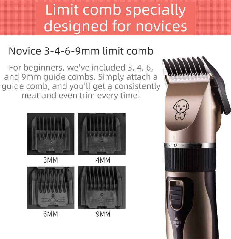 Gold K5 Lightweight Pet Precision Grooming Clipper - USB Rechargable view 5
