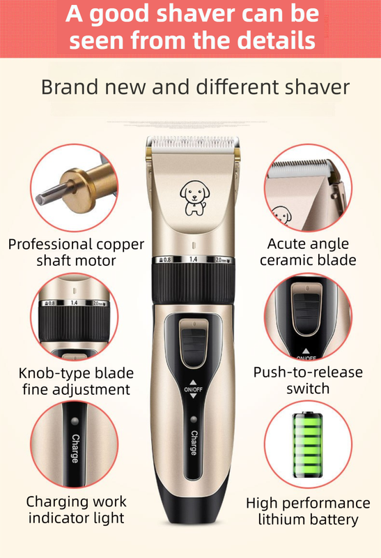 Gold K5 Lightweight Pet Precision Grooming Clipper - USB Rechargable view 6
