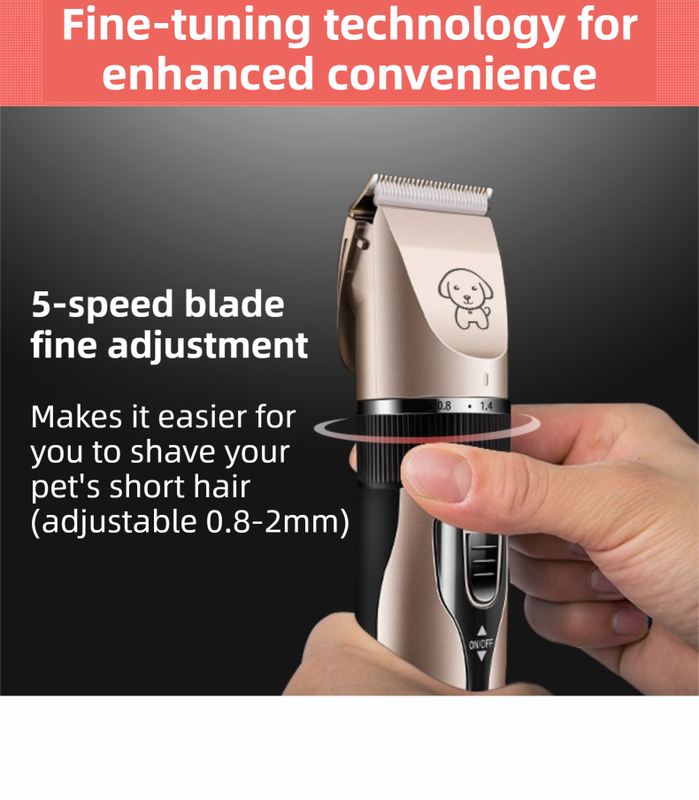 Black K5 Lightweight Pet Precision Grooming Clipper - USB Rechargable view 3