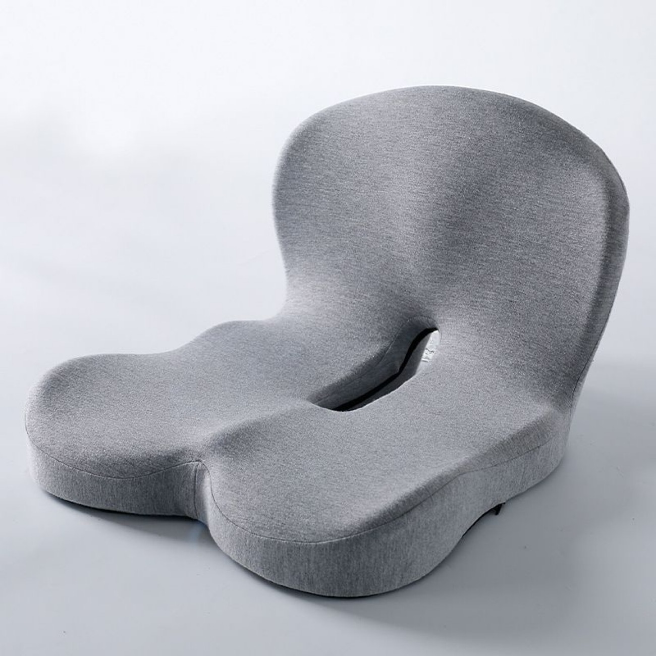 Grey Ergonomic Memory Foam Seat Cushion & Lumbar Support(44x42x32CM)