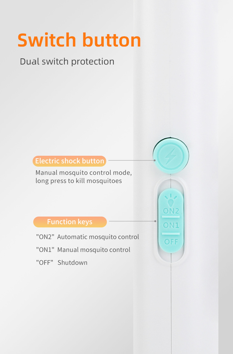 2-in-1 Foldable Electric Mosquito Swatter & UV Light Killer Lamp with 180° view 3