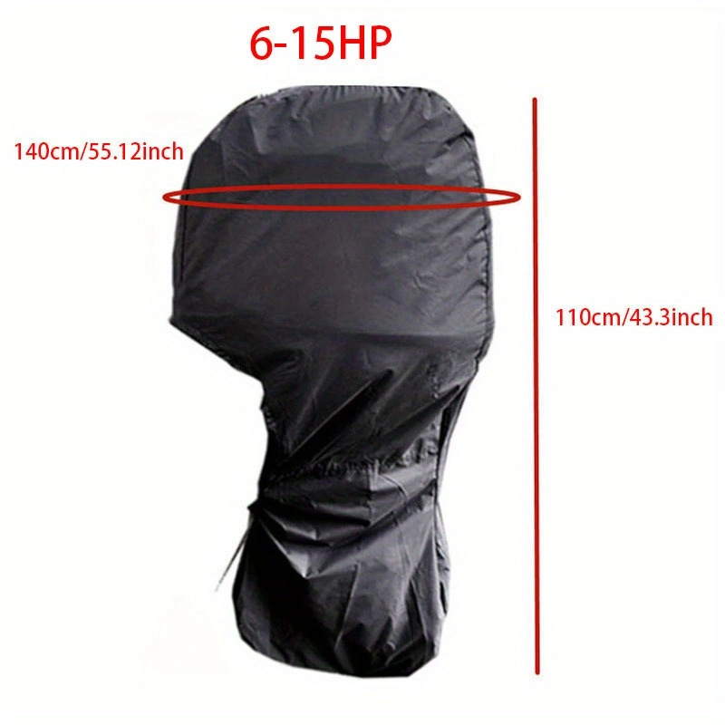 Heavy-Duty Full Marine Engine Coverage for 6-15HP - Waterproof & UV Resistant view 4