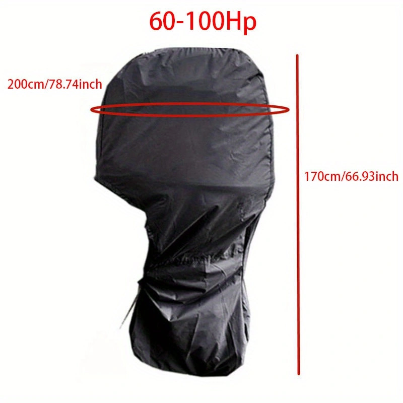 Heavy-Duty Full Marine Engine Coverage for 60-100HP - Waterproof & UV view 4