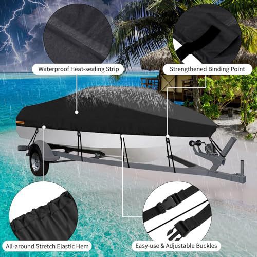 Sliver Heavy-Duty V-Hull Shield for 14 to 16 FT Yachts - All-Weather Water view 2