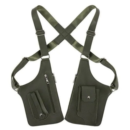 Army Green Multi-functional Expandable Men's Tactical Chest Rig Bag