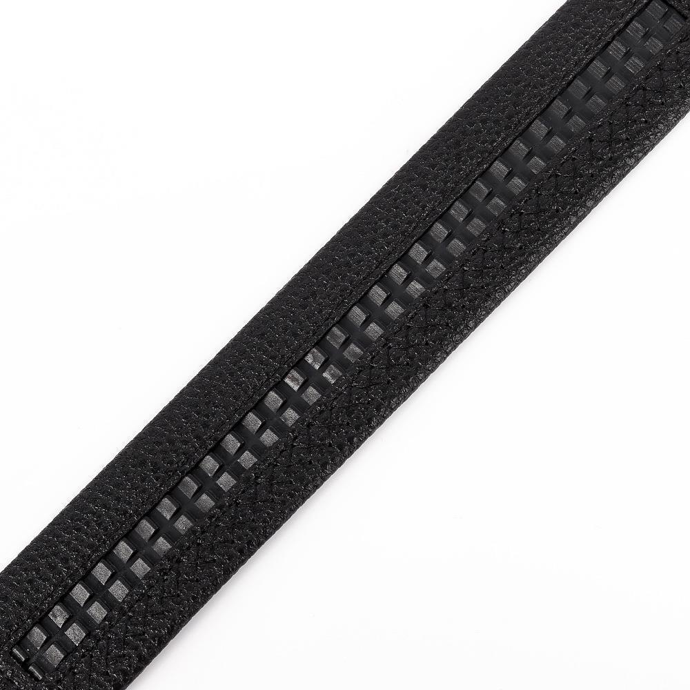 Men's Fashionable Z Style Sliver Automatic Buckle Sleek Business Suit Belt view 5