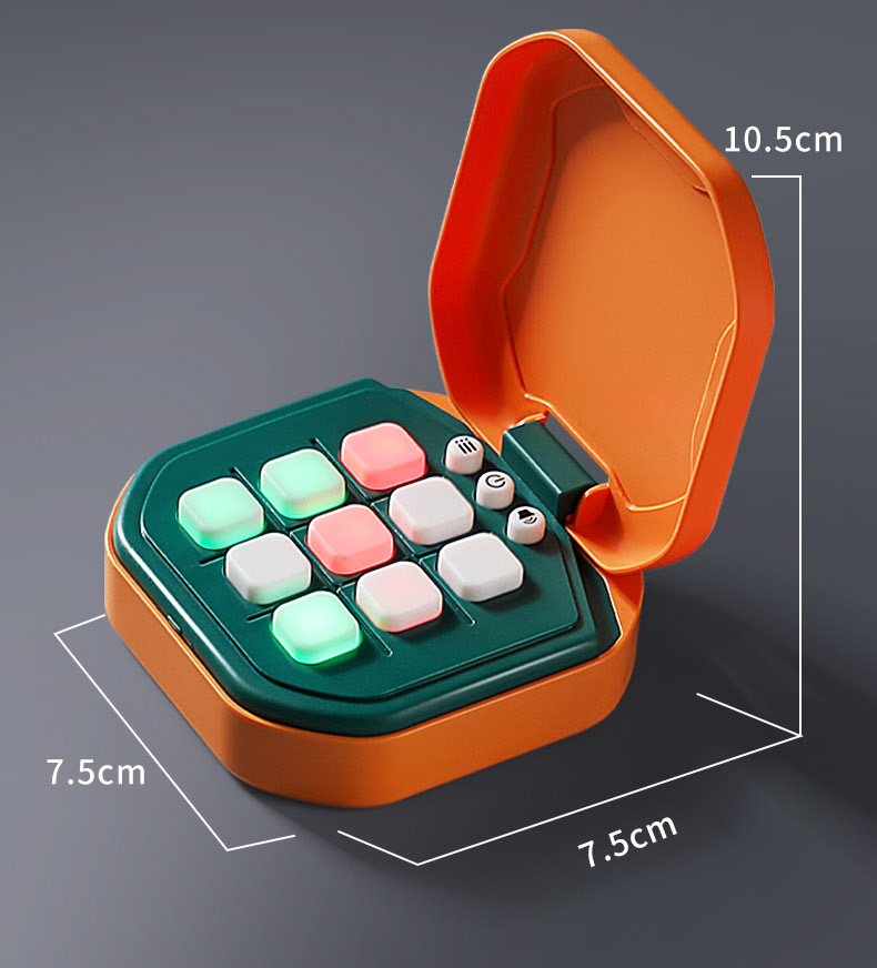 2 Pack Green AI Tic-Tac-Toe Handheld Game Electronic Logic Training Machine view 5