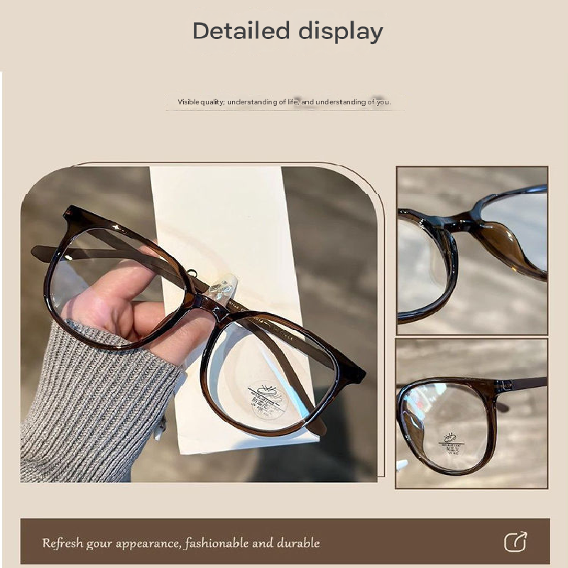 3 Pack Grey Women's Blue Light Blocking Glasses Non-Prescription 0 Degree view 3