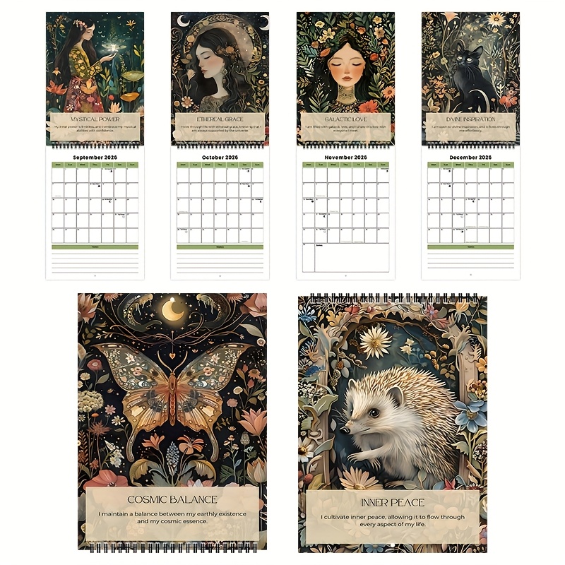 Mindfulness Magic 2026 Wall Calendar 28.5 x 21 cm – Funny and Inspirational view 2