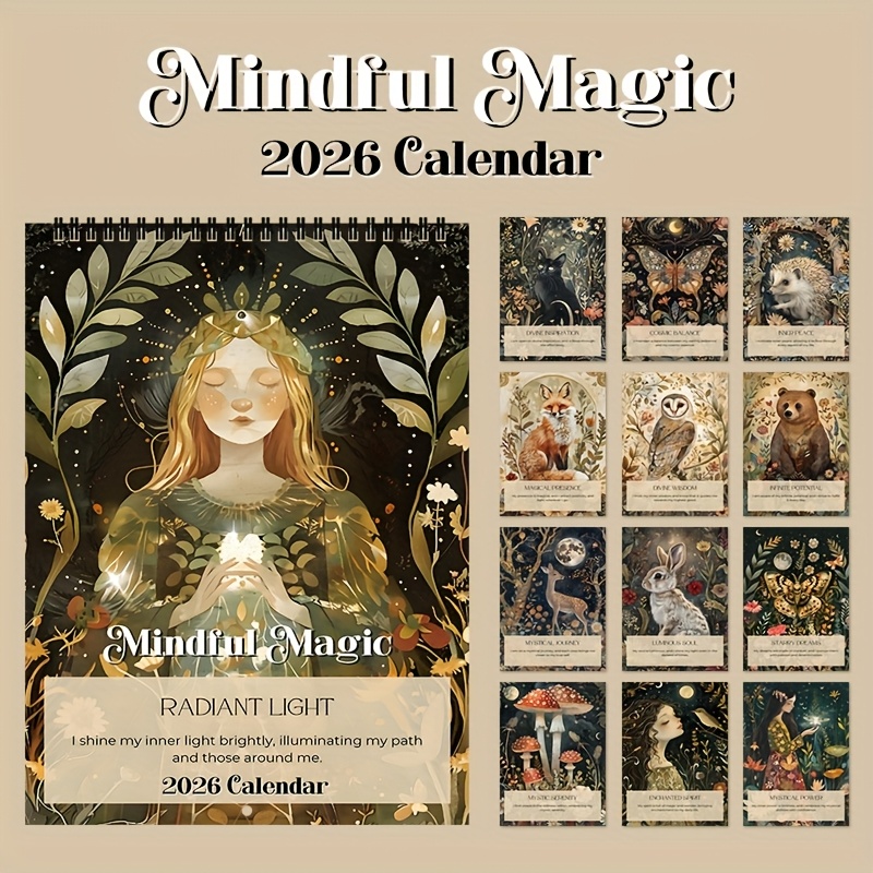 Mindfulness Magic 2026 Wall Calendar 28.5 x 21 cm – Funny and Inspirational view 3