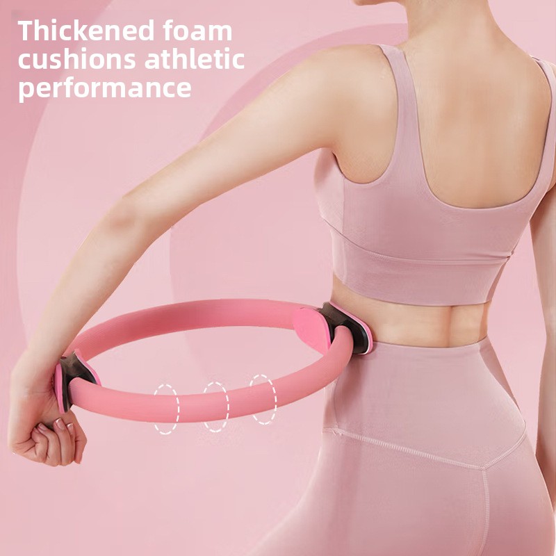 Blue Pilates Ring Exercise Tool – High-Elasticity Yoga Ring for Core Strength view 5