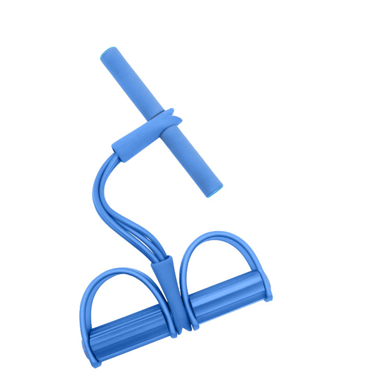 Blue Home Multi-Function Foot Pedal Resistance Trainer – 4-Strand Elastic Pull