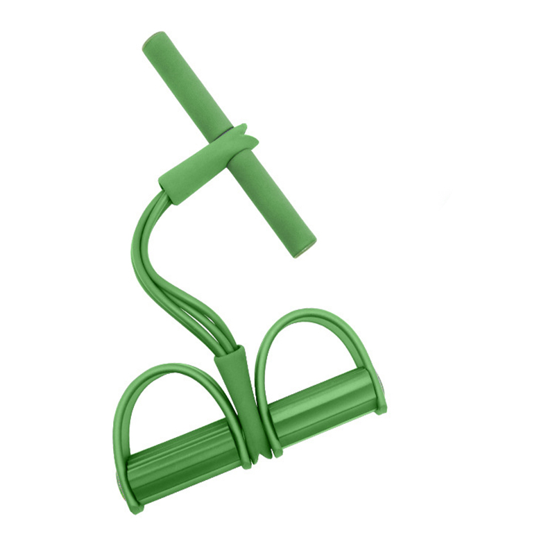 Green Home Multi-Function Foot Pedal Resistance Trainer – 4-Strand Elastic
