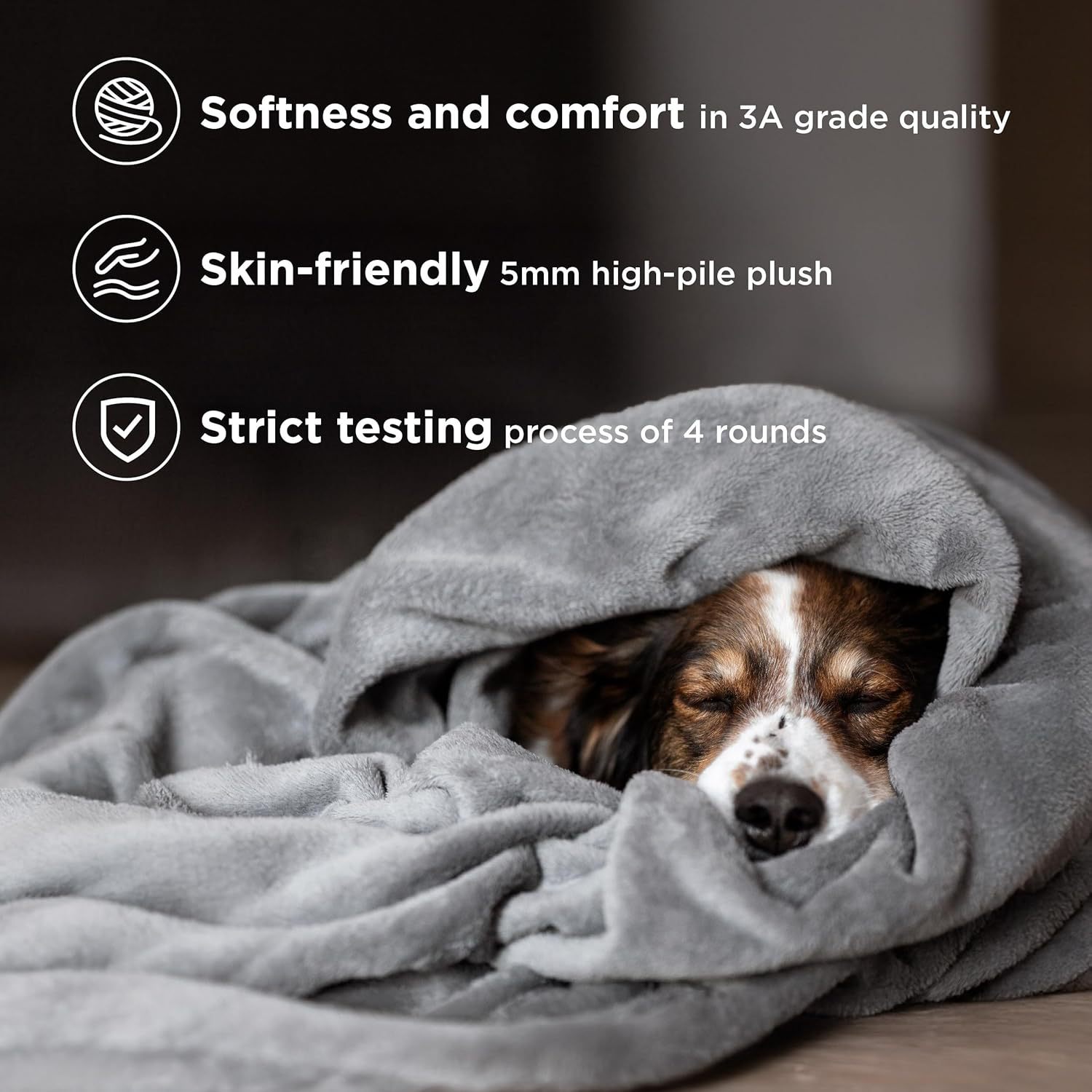 Grey Ultra-Soft Coral Fleece Blanket – Lightweight Summer Throw for Office Naps view 3