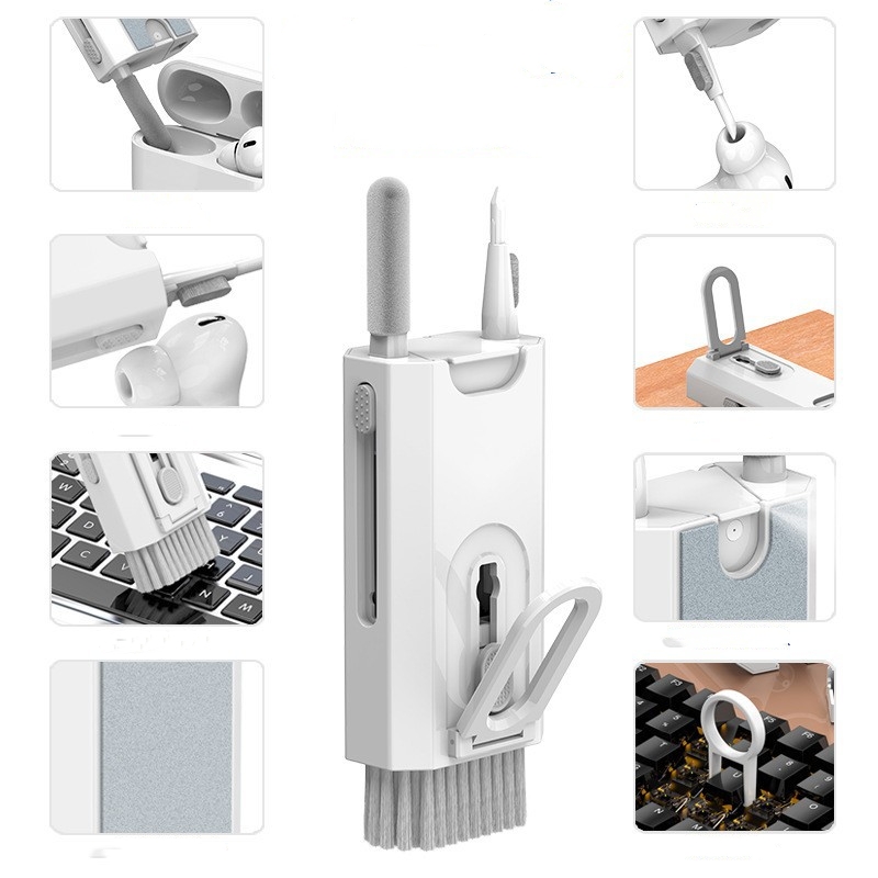 Black Q8 8-in-1 Multi-Function Cleaning Kit – Compact Keyboard view 5