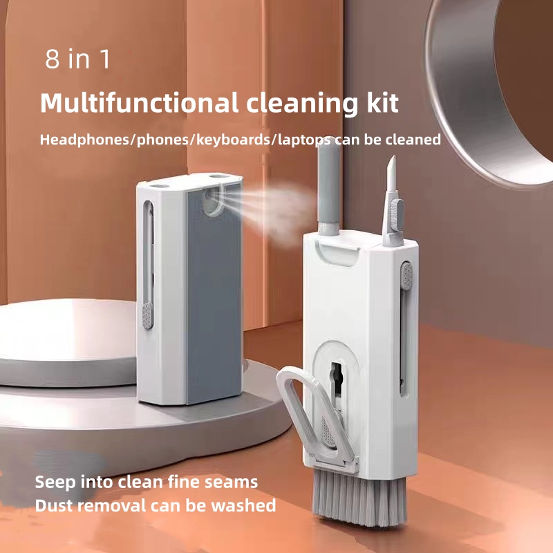 Blue Q8 8-in-1 Multi-Function Cleaning Kit – Compact Keyboard view 4