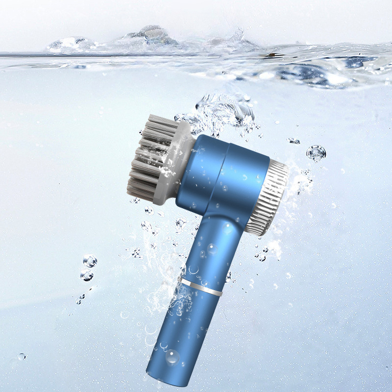 Blue Wireless Electric Cleaning Brush – Rechargeable view 2
