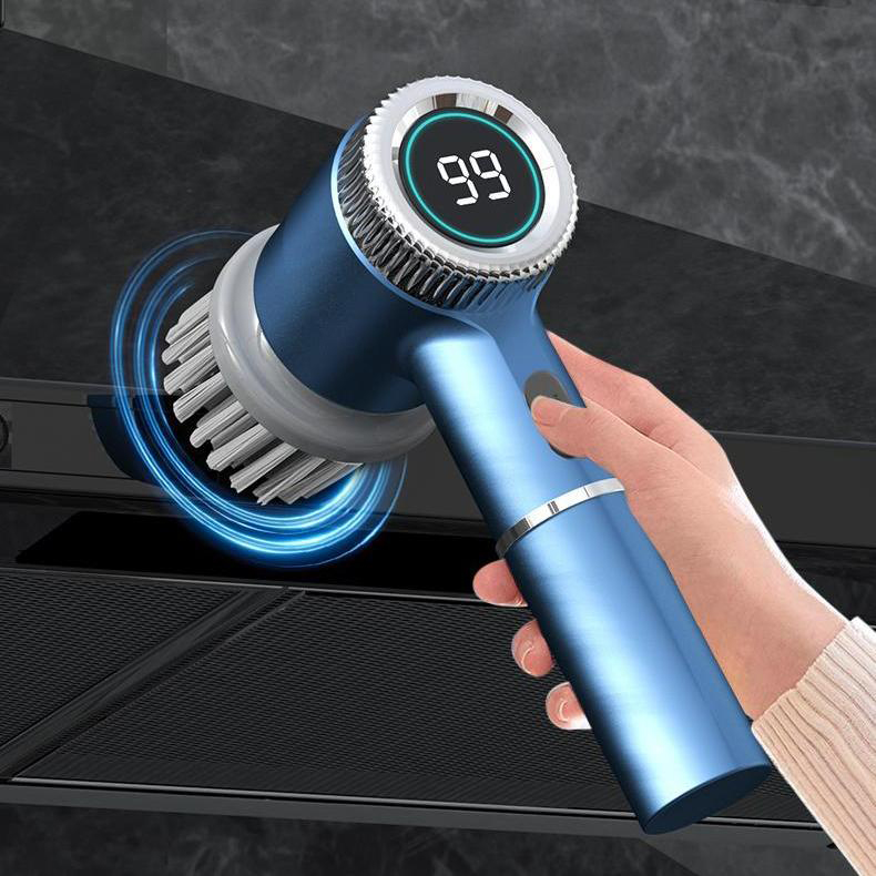 Blue Wireless Electric Cleaning Brush – Rechargeable view 3