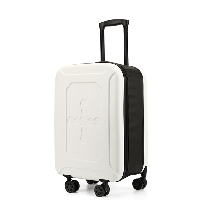 White 20 Inch Foldable Carry-on Suitcase Ultra Lightweight 2.1kg Hard Shell