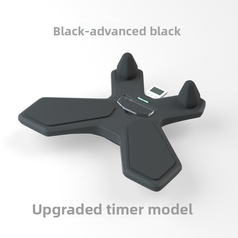 Black Multi-functional Balance Board with Timer for Core Training and Fitness