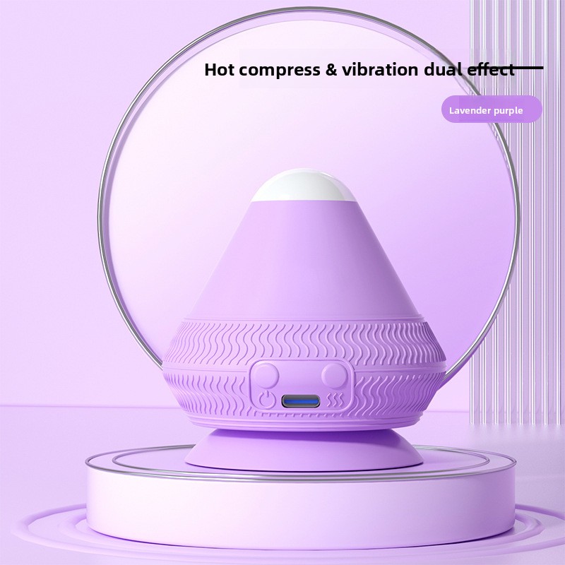 Purple Electric Suction Fascia Massage Ball with Heated Vibration Type-C