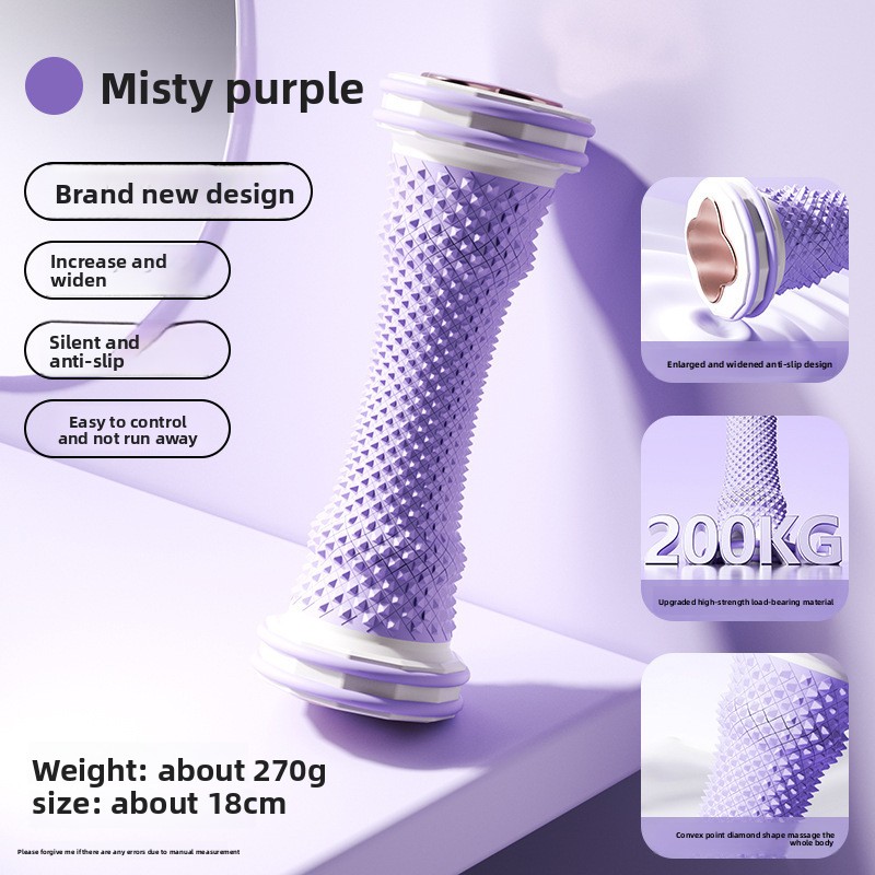 Purple Foot Massage Roller for Arch Support and Plantar Fasciitis Relief