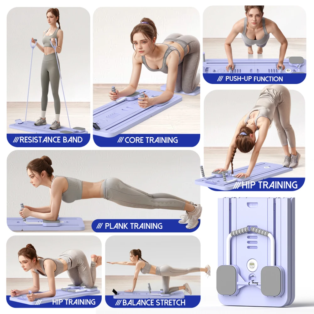 Grey Multi-functional Core Training Board with Digital Timer and Resistance view 2