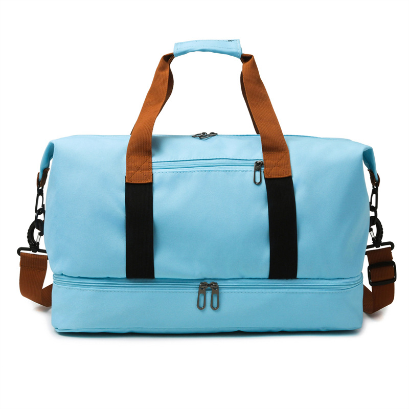 Sky blue Large Capacity Travel Duffel Bag for Women with Yoga Mat Holder and — image 1