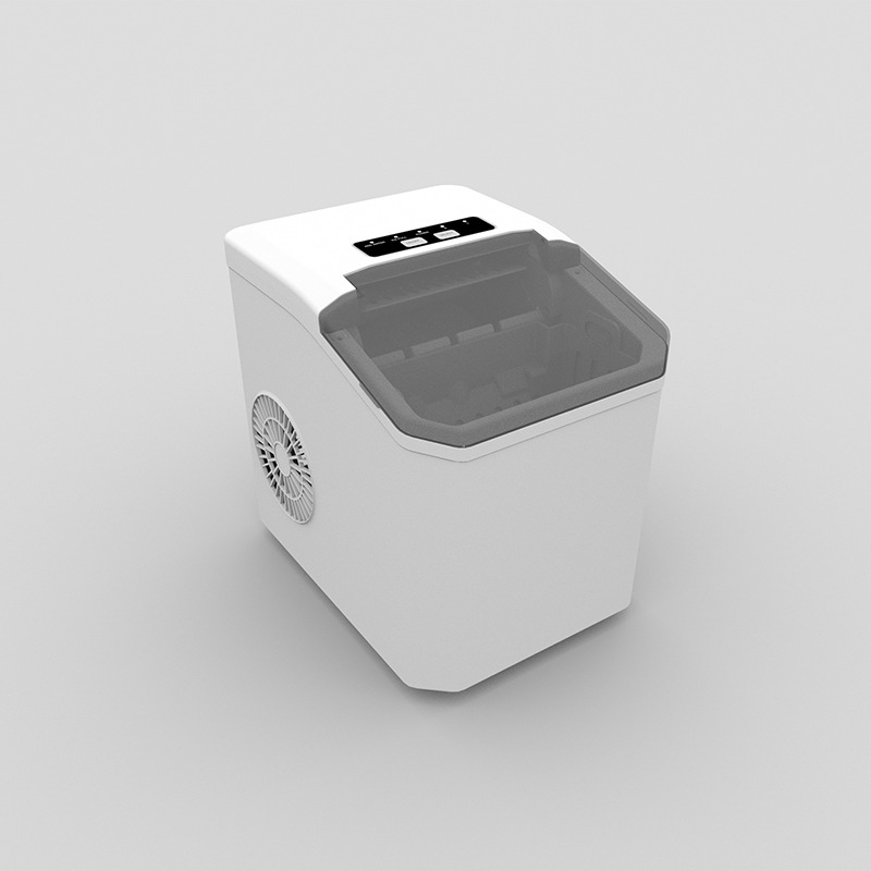 White Portable Countertop Ice Maker with 12kg Daily Capacity Rapid Bullet Ice