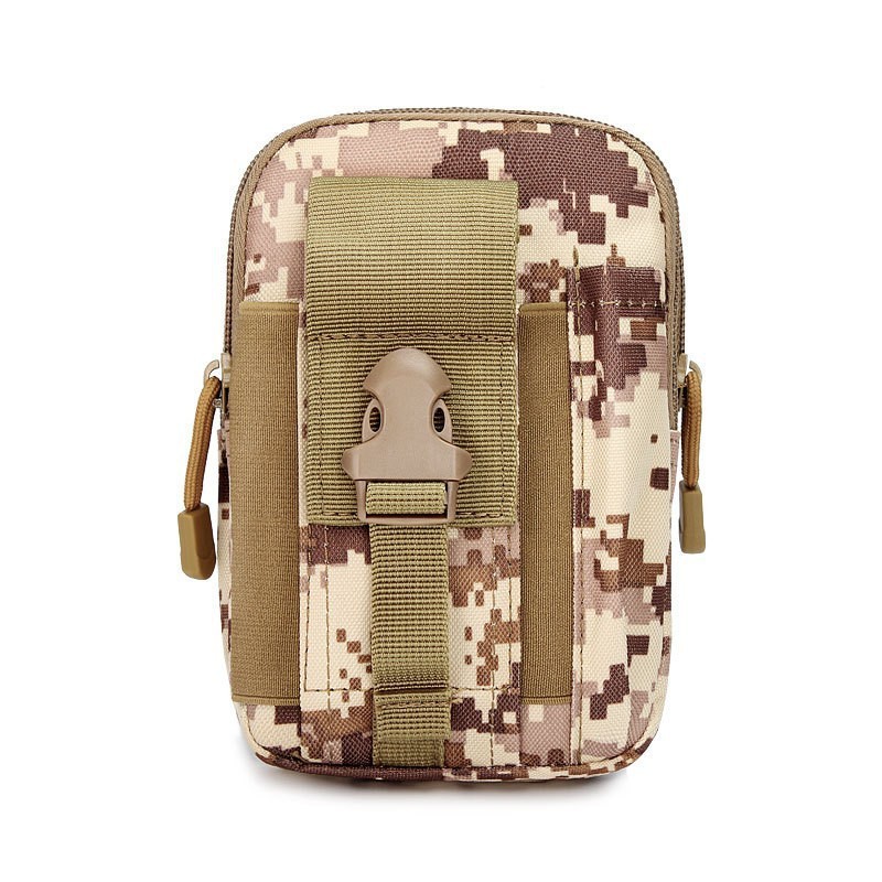 Desert Digital Tactical Molle Waist Bag Waterproof Phone Pouch for 6 inch