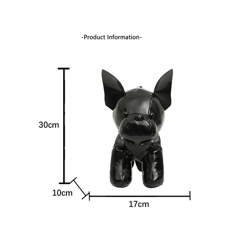 Red French Bulldog Shaped Crossbody Bag PU Leather Animal Design for Daily view 5