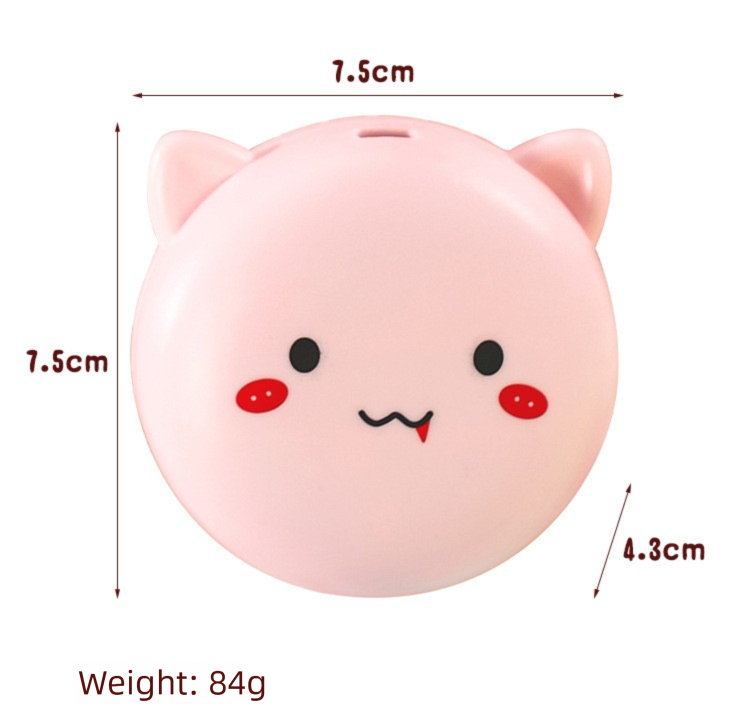 Green 3-in-1 Mini Portable Fan with Makeup Mirror and LED Fill Light USB view 4