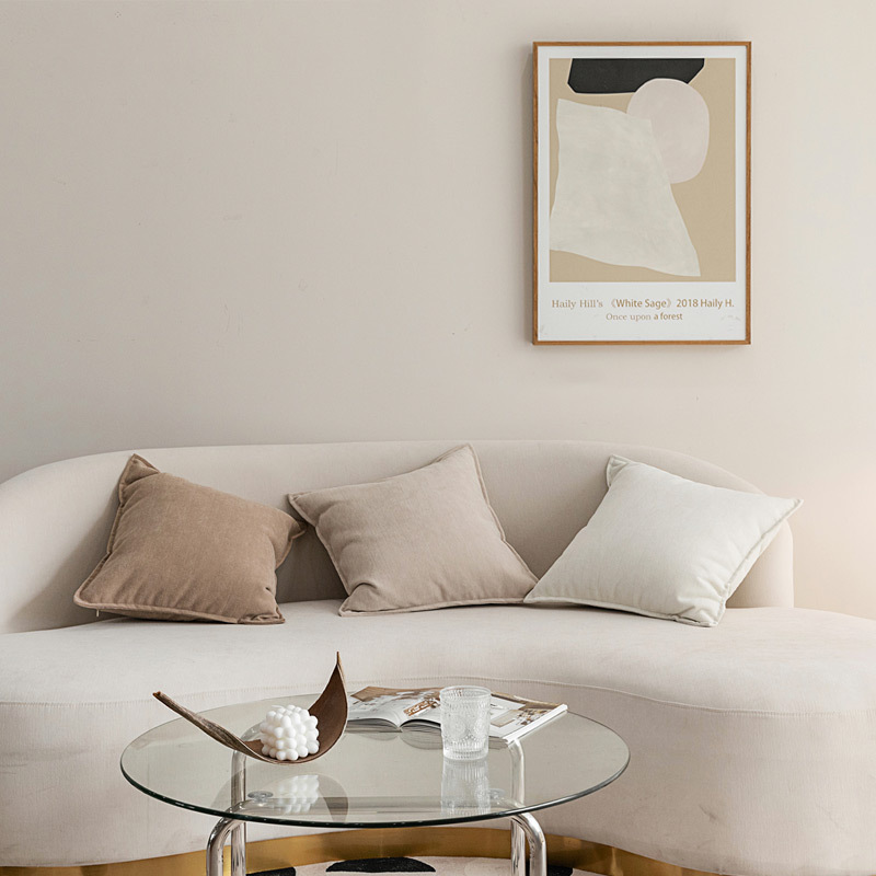Caramel colour Nordic Herringbone Chenille Pillowcases 2 Pack 45x45cm for Sofa view 4