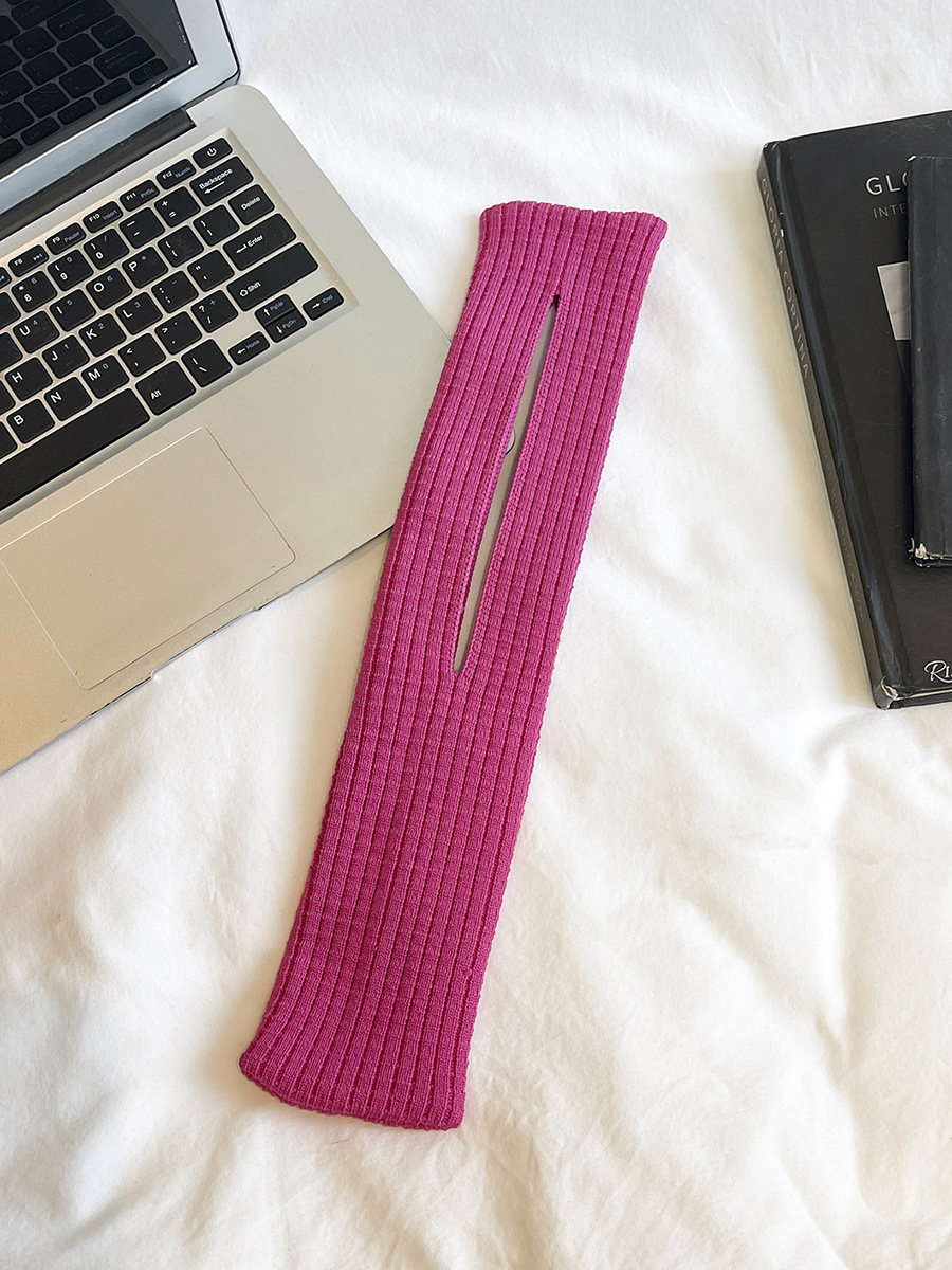 Pink High-Elastic Knit Short Phone Sling Bag – Compact Streetwear Accessory