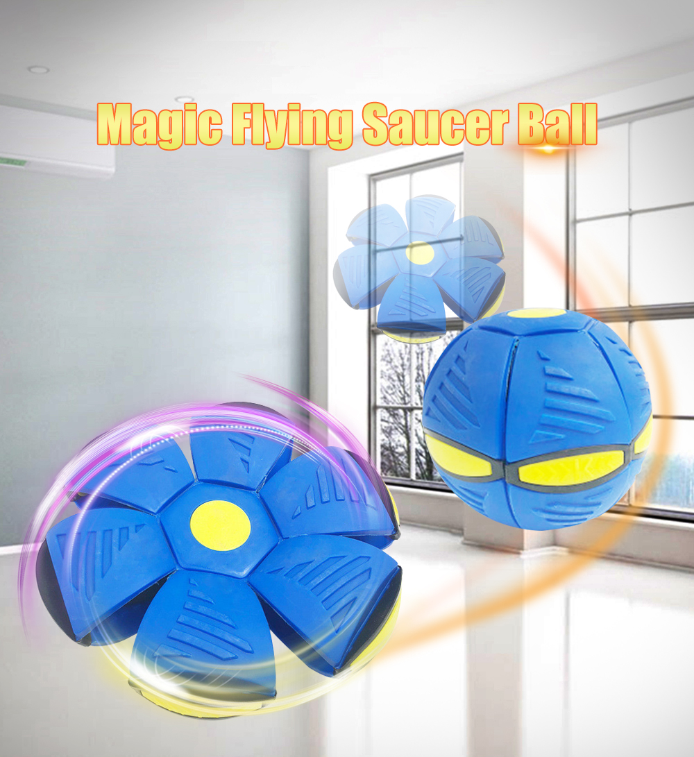 Green Transformable Dog Toy – Dual-Mode Bouncing Ball & Flying Disc for view 2