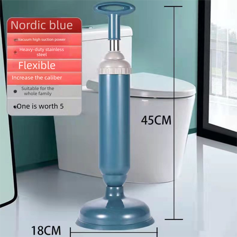 Pink High-Pressure Toilet Plunger with Vacuum Seal – Powerful Drain Unclogger view 2