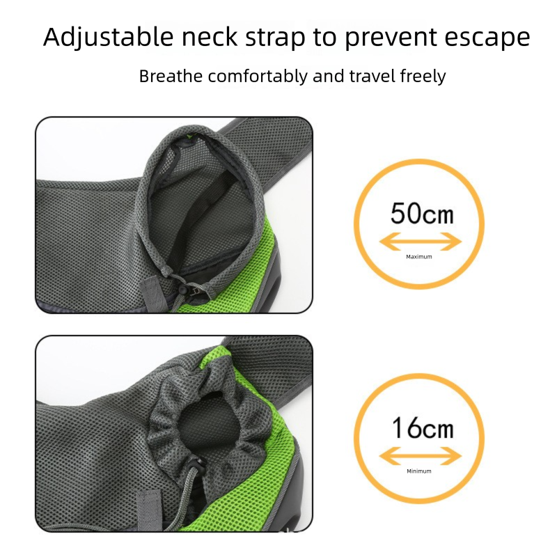 Sky blue Portable Pet Sling Backpack for Small Dogs and Cats – Size S with view 2