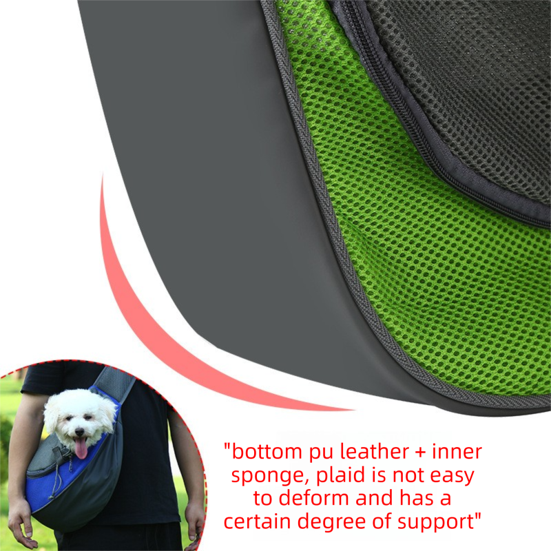 Sky blue Portable Pet Sling Backpack for Small Dogs and Cats – Size S with view 4