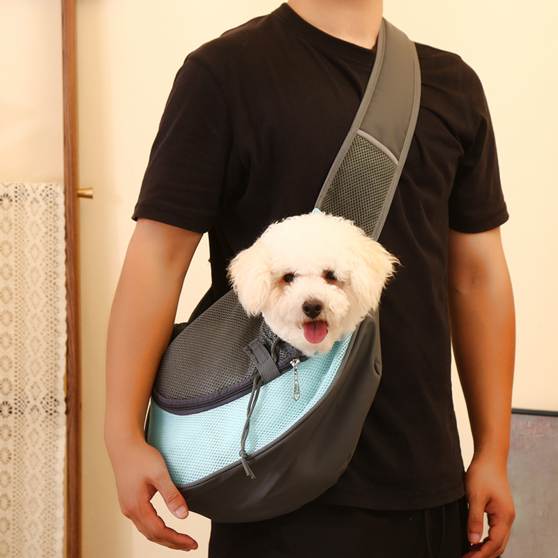 Green Portable Pet Sling Backpack for Small Dogs and Cats – Size S with view 5